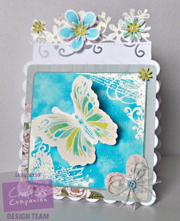 Tutorial – Using embossing powders to create an emboss resist for Spectrum Noir Sparkle pens.