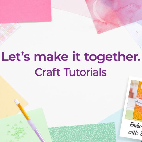 How to make a floral embossed ombre card