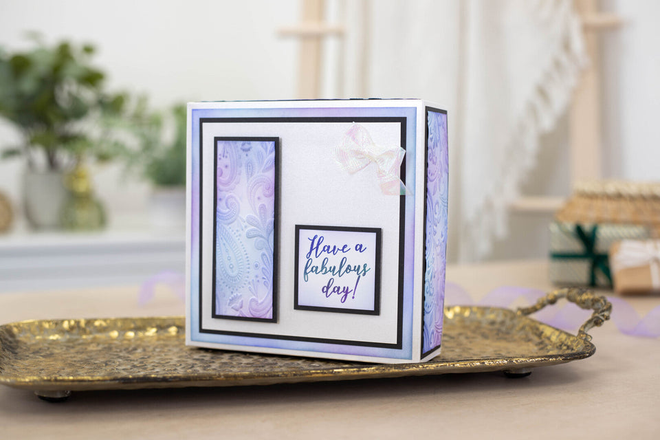 How to craft an embossed gift box