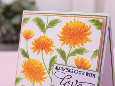 Chrysanthemums 3D Embossing Folder 5.5 x 5.5