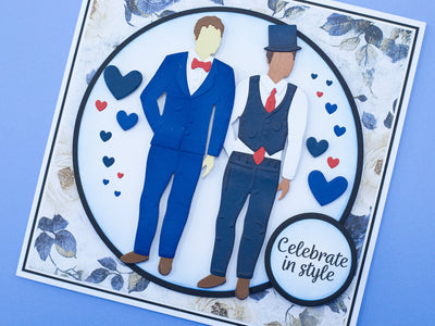 Customisable Male Character Stamp & Metal Die Set