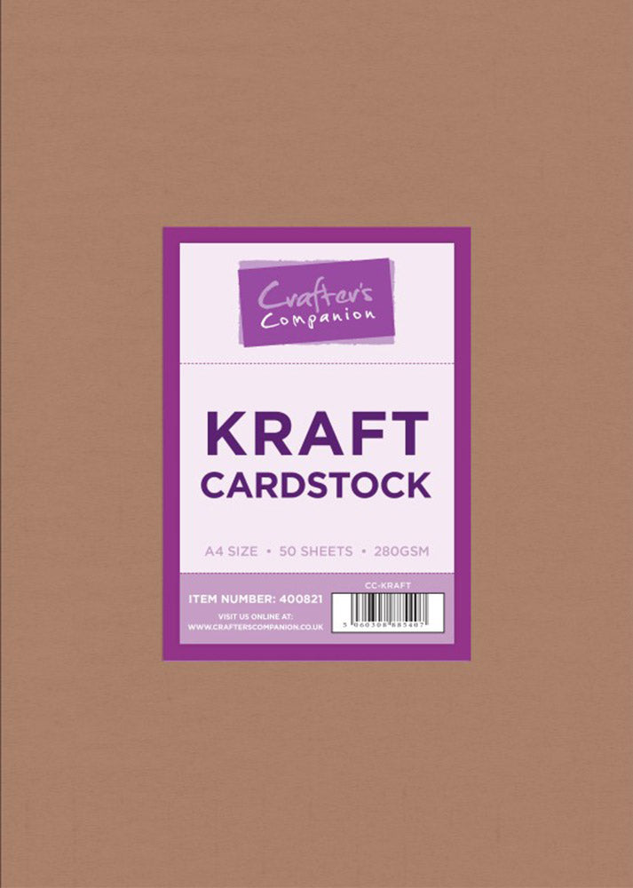 Crafter's Companion - Kraft Card 50 sheets -Crafter's Companion US