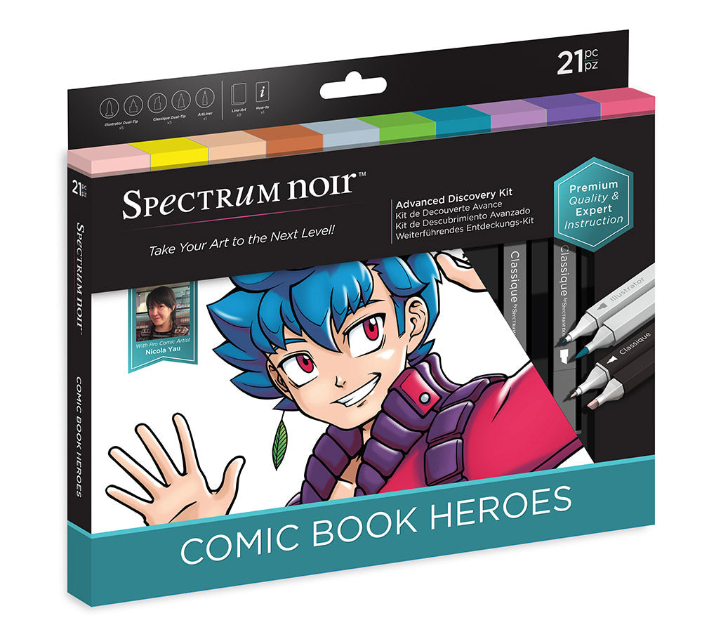 Spectrum Noir™ Manga & Comics Drawing Kit - 13 Pc.