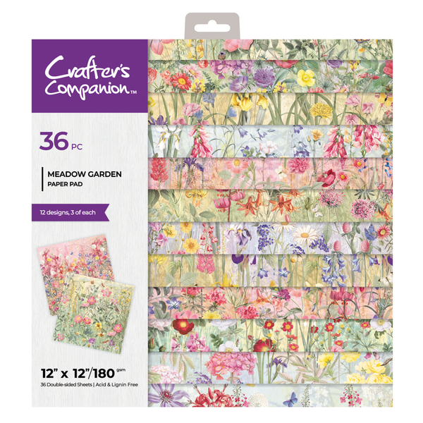 Crafter's Companion 12x12 Floral & Printed Paper Pads
