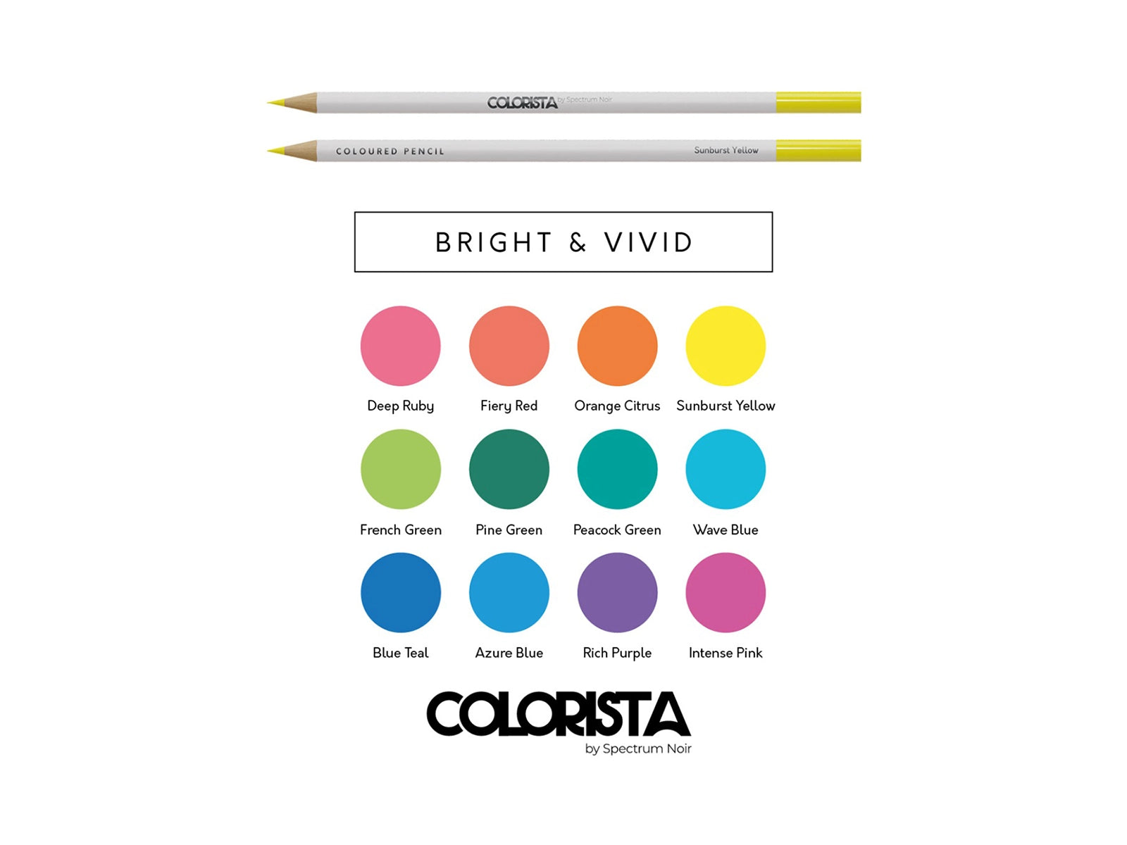 Colorista - Coloured Pencil - Bright & Vivid 12pc | Crafter's