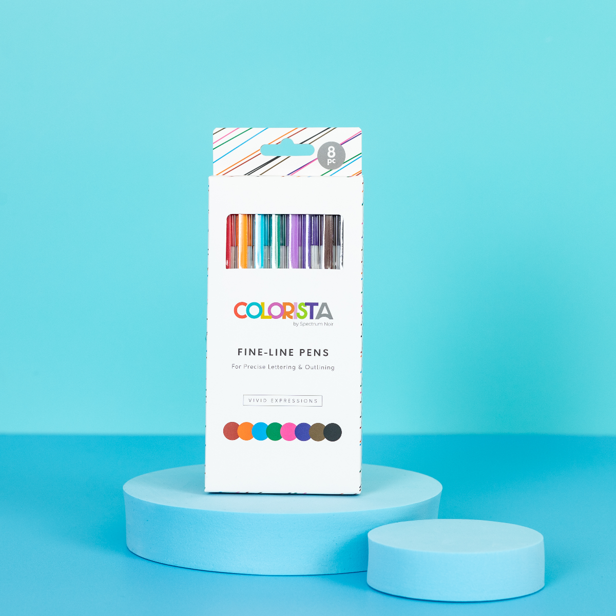 Colorista - Fine-Line Pen - Vivid Expressions 8pc -Crafter's