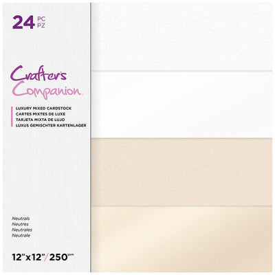 Crafter's Companion - Luxury Mixed Cardstock - 12x12 - Neutrals