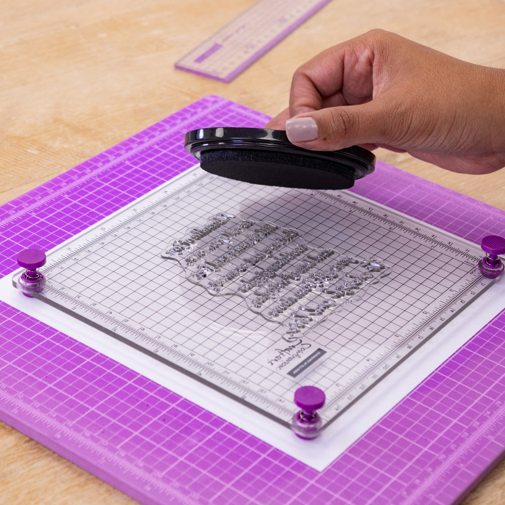 Crafts Too Press to Impress Stamping Platform Scrapbooking Card