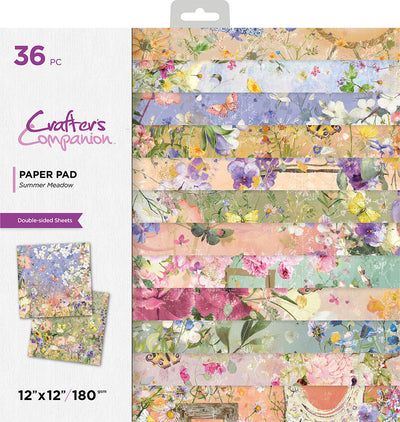 Crafter's Companion 12 x 12 Paper Pad - Summer Meadow