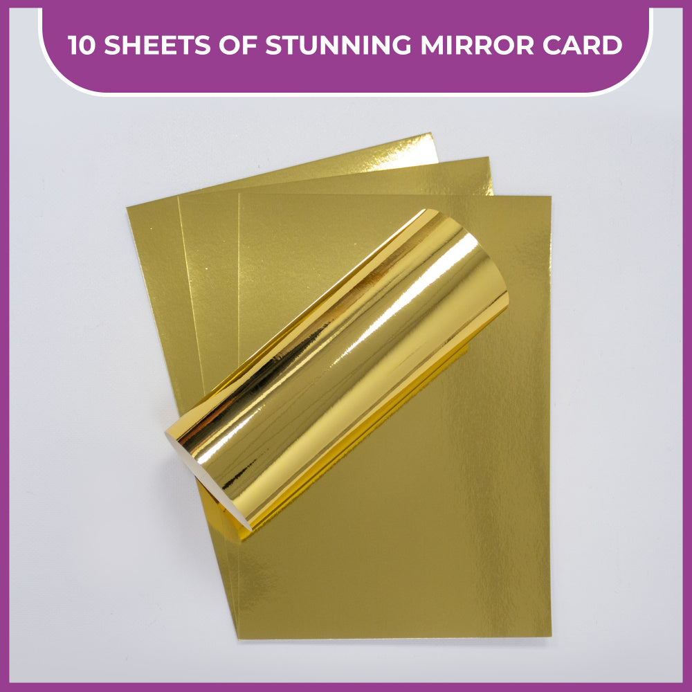 GOLD FOIL Fabric Sheet A4 Gold Shiny Fabric Gold Mirror Fabric