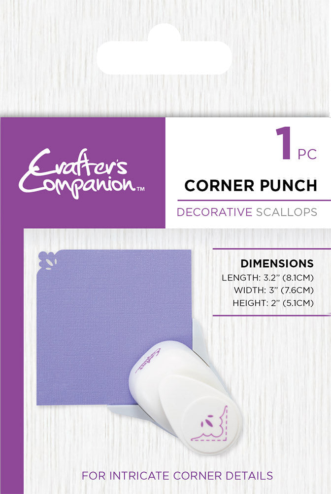 Crafter's Companion Corner Punch Decorative Scallops