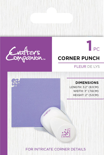Crafters Companion Corner Punch – Fleur de Lys