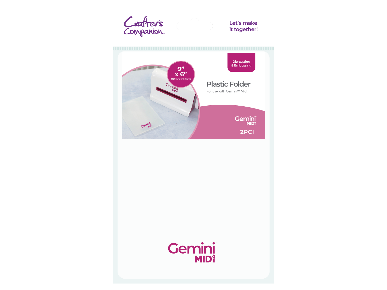 Gemini Midi Accessories - Plastic Folder | Crafter's Companion US Gemini Midi Accessories - Plastic Folder | Crafter's Companion US