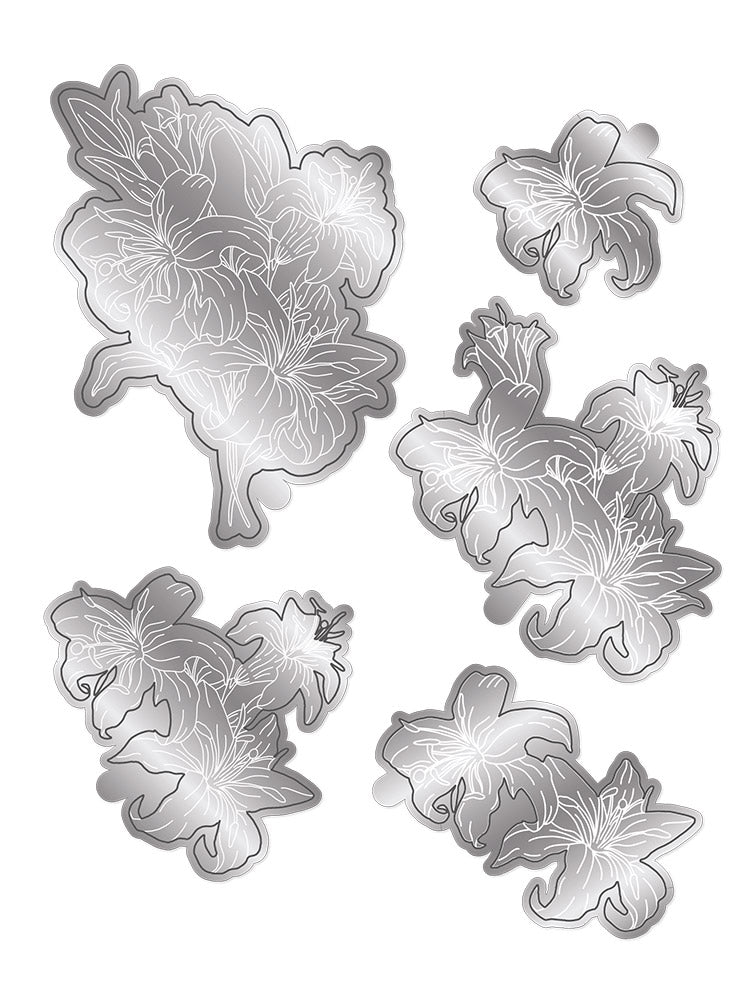 3D Layered Orchid Flower Cutting Dies for Card Making-Metal Cutting Die  Flower-Metal Cutting Die Stencils-Metal Flower Cutting Die Craft Die