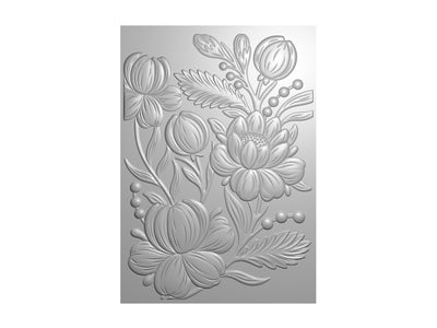 Blooming Peonies 3D Embossing Folder 5.5 x 5.5