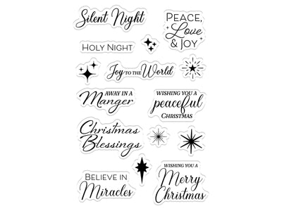 Christmas and Nativity Sentiment Stamp Set