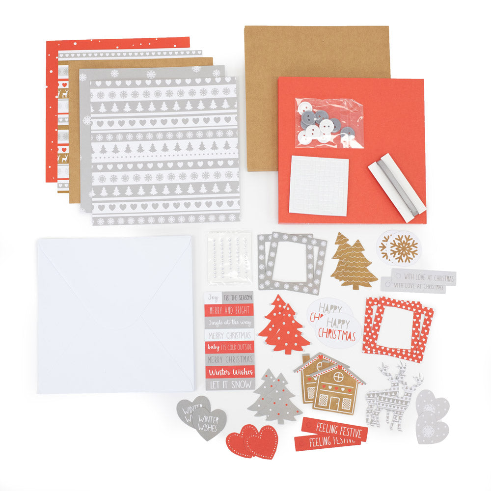 Crafter's Companion - Make Christmas - Card Kit - Festive Friends