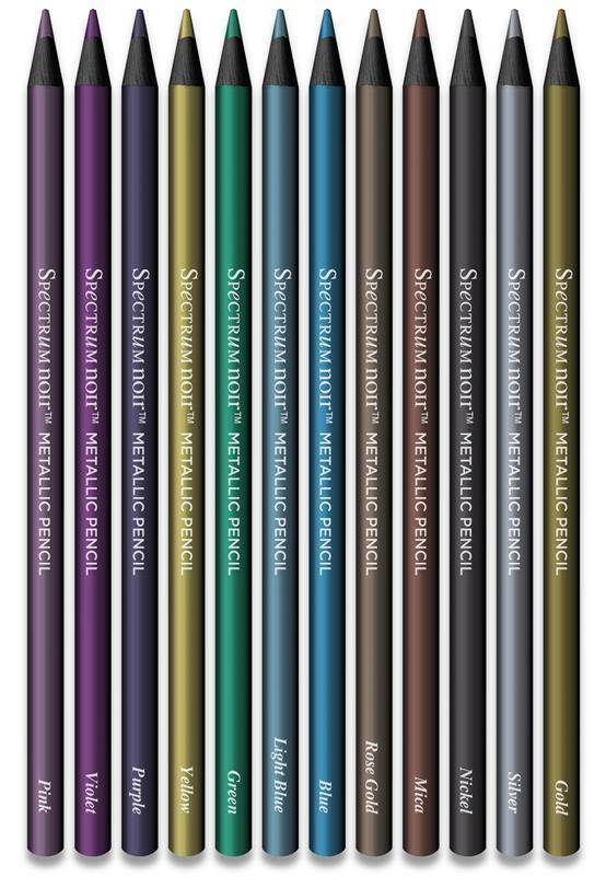 Crafter's Companion - Spectrum Noir Metallic Pencils (set of 12)