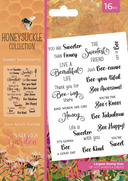 Honeysuckle Collection Clear Acrylic Stamp - Sweet Sentiments