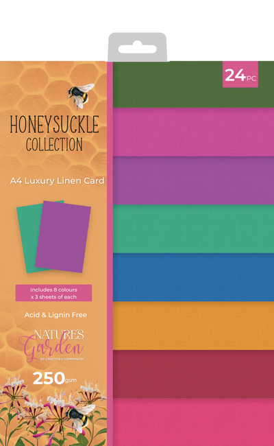 Honeysuckle Collection - Linen Card - A4