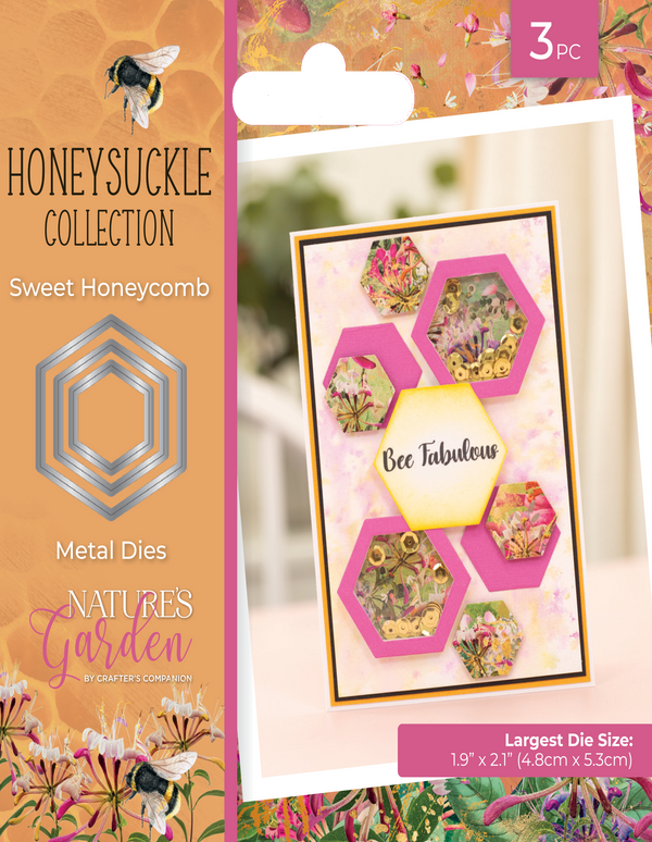Honeysuckle Collection Metal Die - Sweet Honeycomb