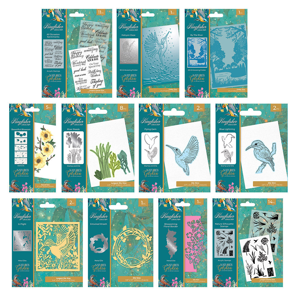 Crafter's Companion Nature's Garden Kingfisher Paper Pad Set of 2 -  21872483