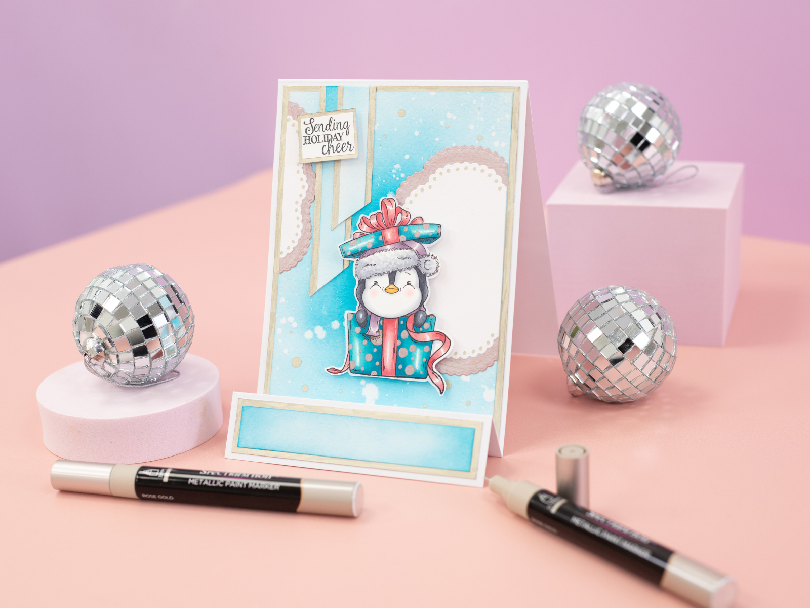 Spectrum Noir-Metallic Paint Marker (3PC) - Rose Gold | Crafter's Spectrum Noir-Metallic Paint Marker (3PC) - Rose Gold | Crafter's