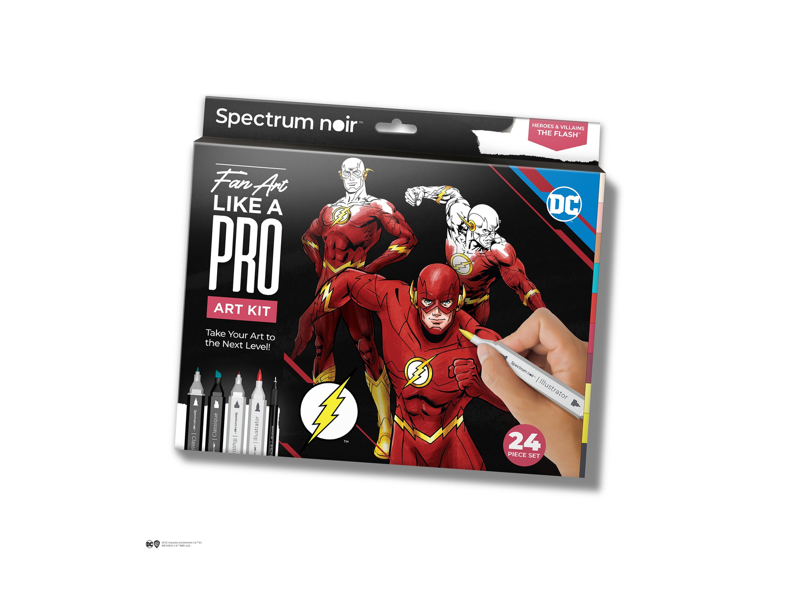 The Flash Pro Fan Art Colouring Kit - Spectrum Noir -Crafter’s