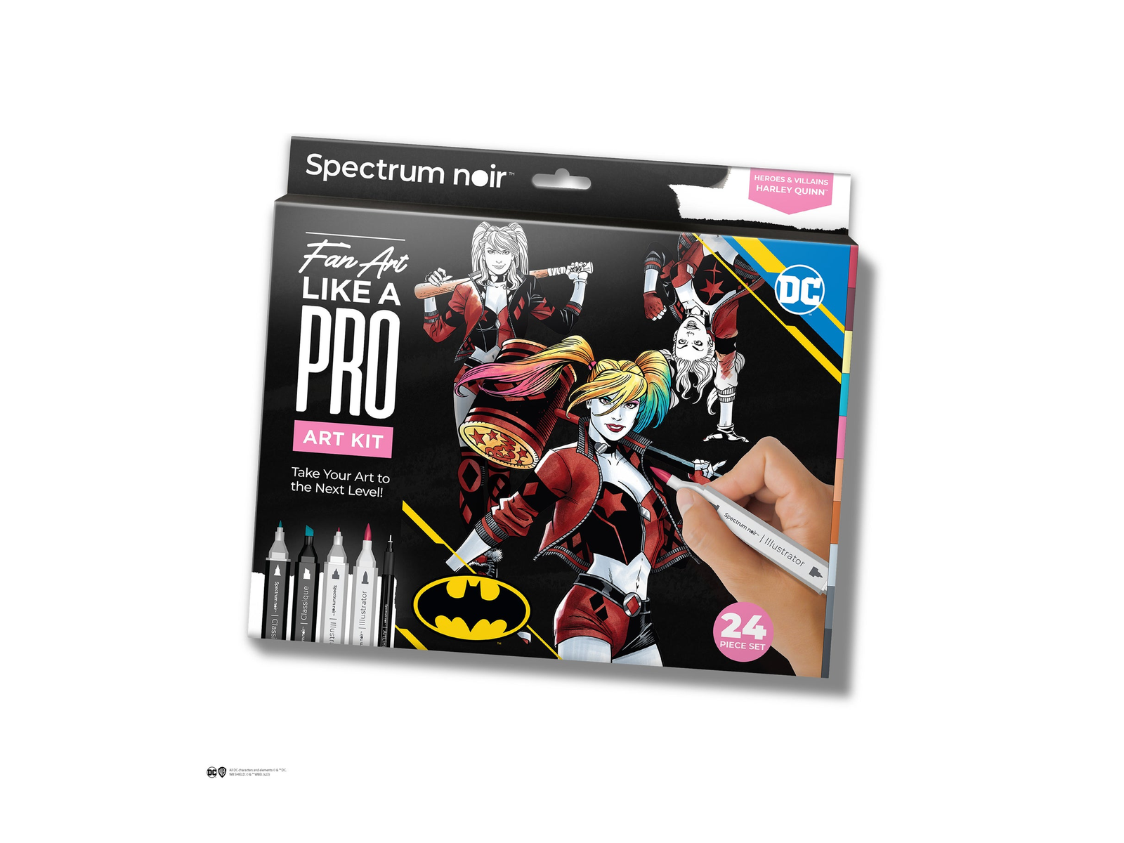 Harley Quin Pro Fan Art Colouring Kit - Spectrum Noir -Crafter’s