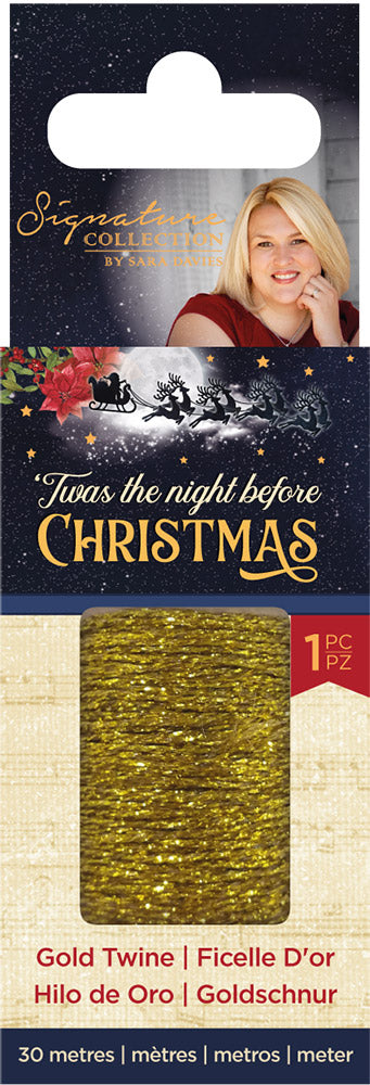 Sara Signature 'Twas the Night Before Christmas - Gold Twine -Crafter's  Companion US