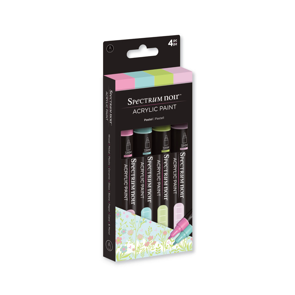 Spectrum Noir Acrylic Paint Marker Set 4/Pkg - Pastel