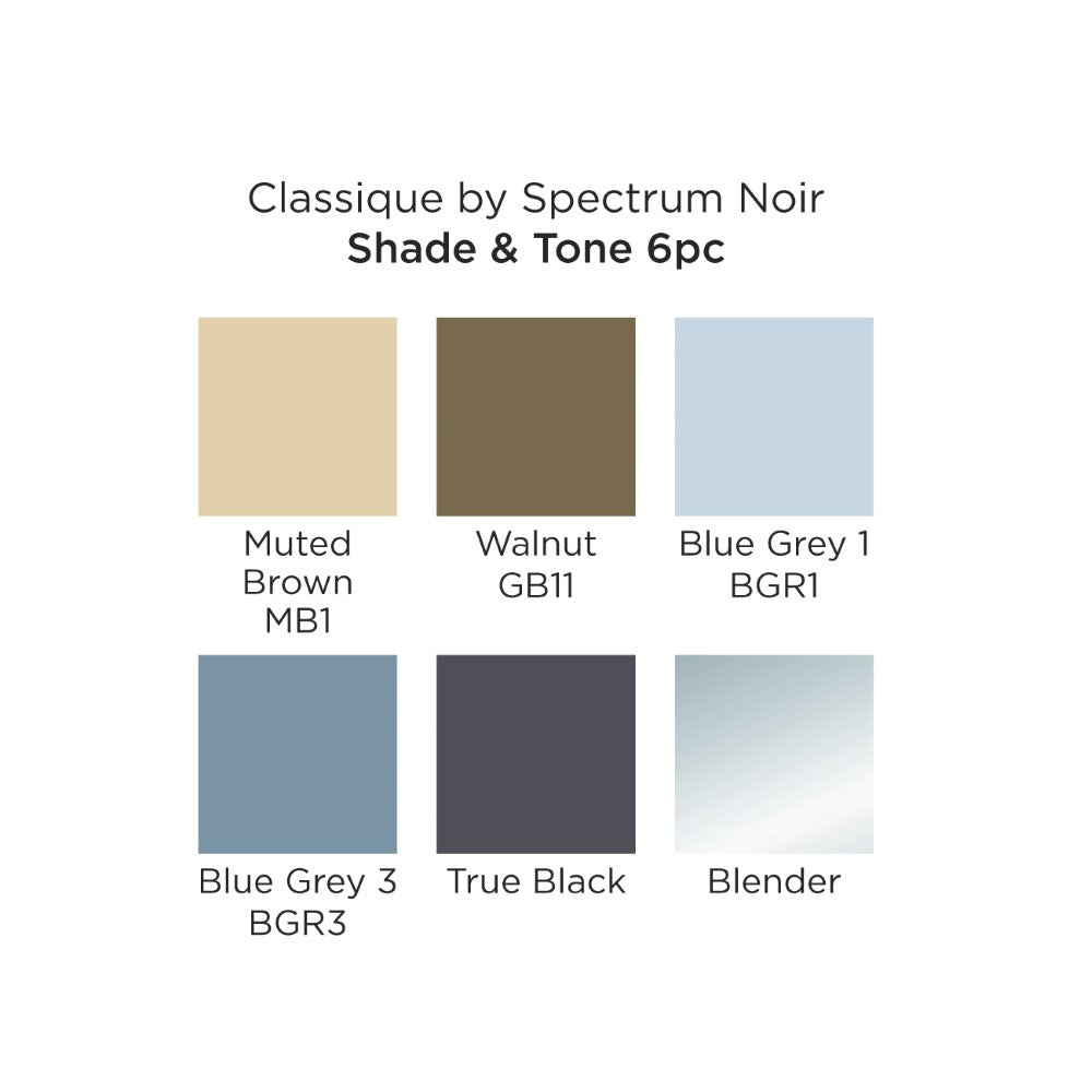 Spectrum Noir Classique Alcohol Markers 12-pkg-bright