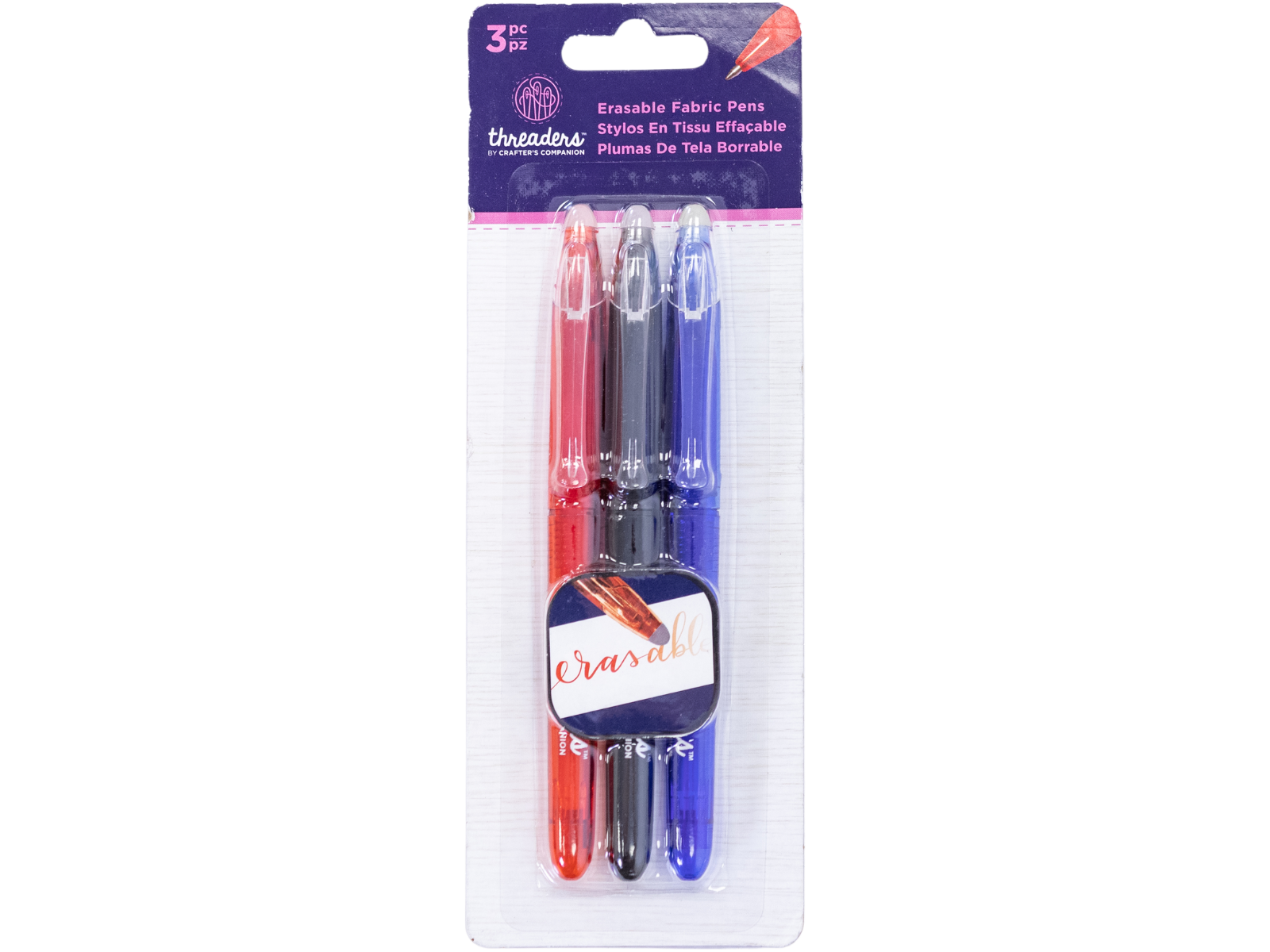 Threaders Erasable Fabric Pens 3pk Crafter's Companion US