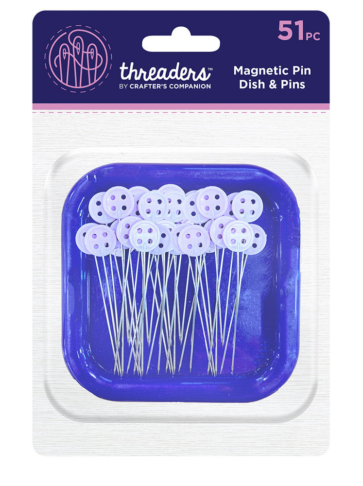Threaders - Magnetic Pin Dish & Pins by Crafter's Companion
