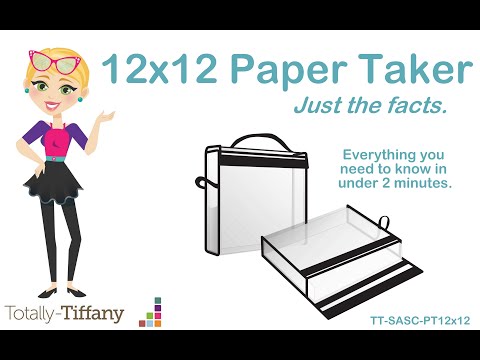 Scrapbook Totally Tiffany - «Paper junkie» boîte de rangement à papier