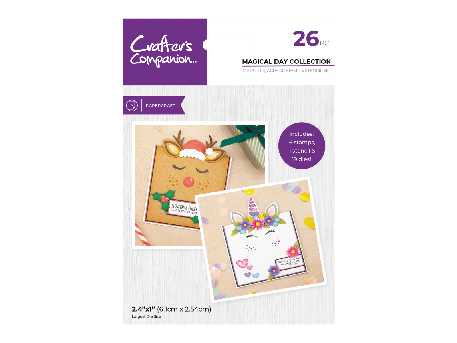 Crafter’s Companion Stamp, Die and Stencil Set - Magical Day