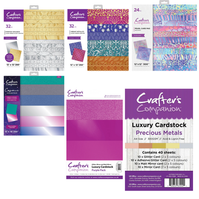 Crafter's Companion Luxury Mirror Card Pads SHOWSTOPPER Collection