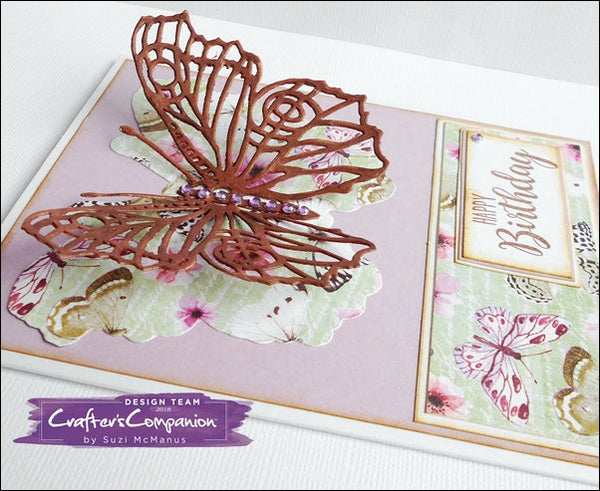 Make a beautiful butterfly card with our Monthly Craft Box