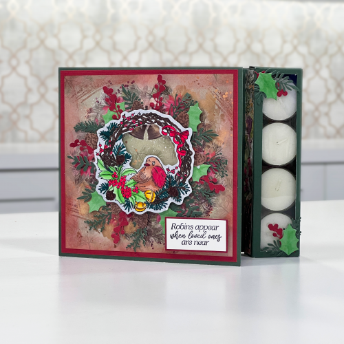 Craft a Christmas candle holder card