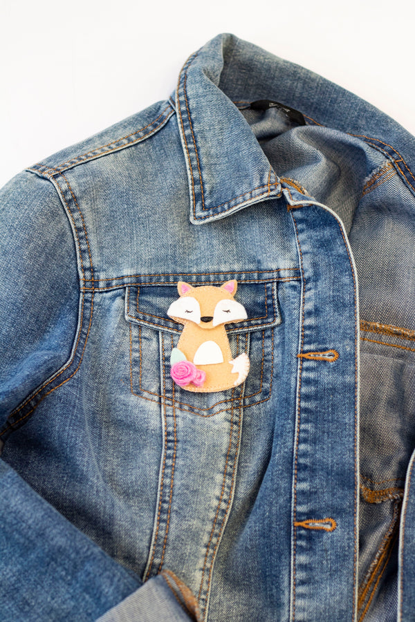 Make Your Own Cute Fox Brooch