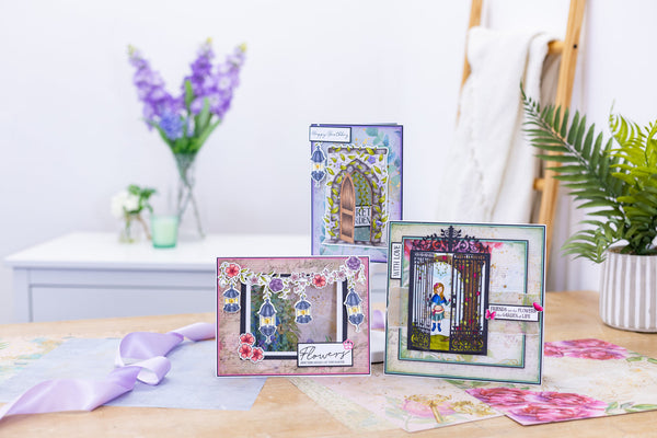 Craft interactive, literary cards with the Secret Garden collection