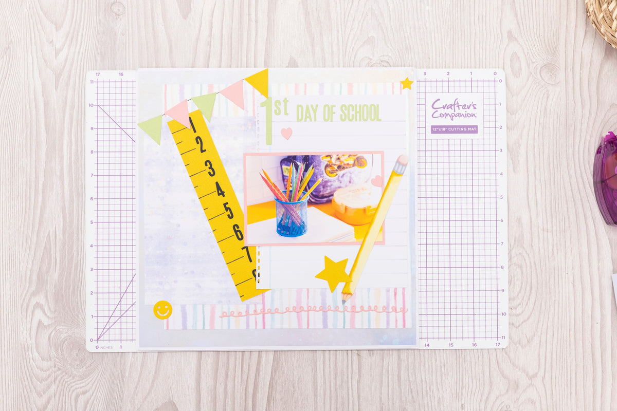 How to Create a First Day of School Scrapbook Page
