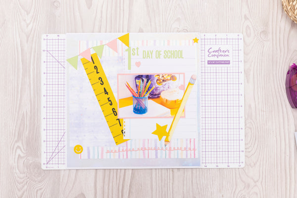 How to Create a First Day of School Scrapbook Page