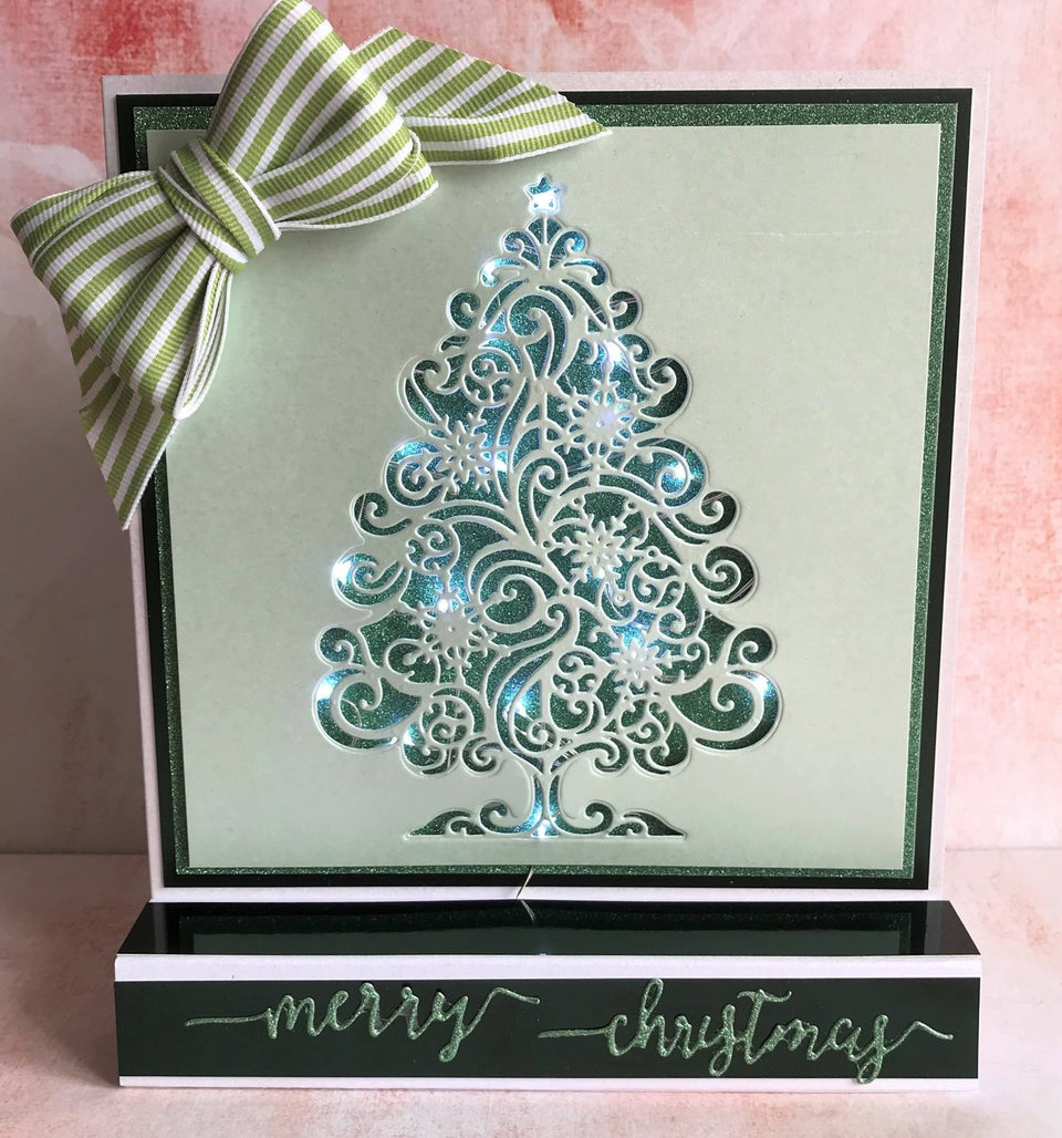 Cut On Edge Light Up Christmas Tree Project
