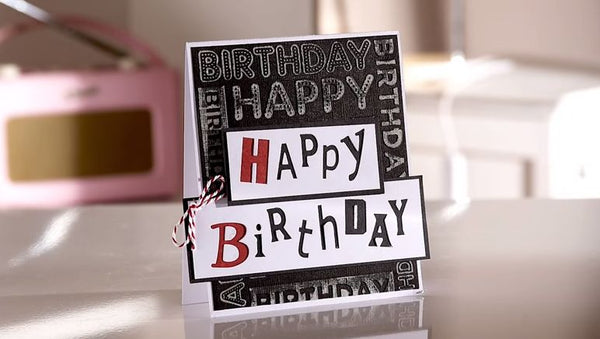 Video Tutorial: Happy Birthday male card