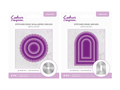 Stitched Edge Nesting Dies Circles & Arches Duo