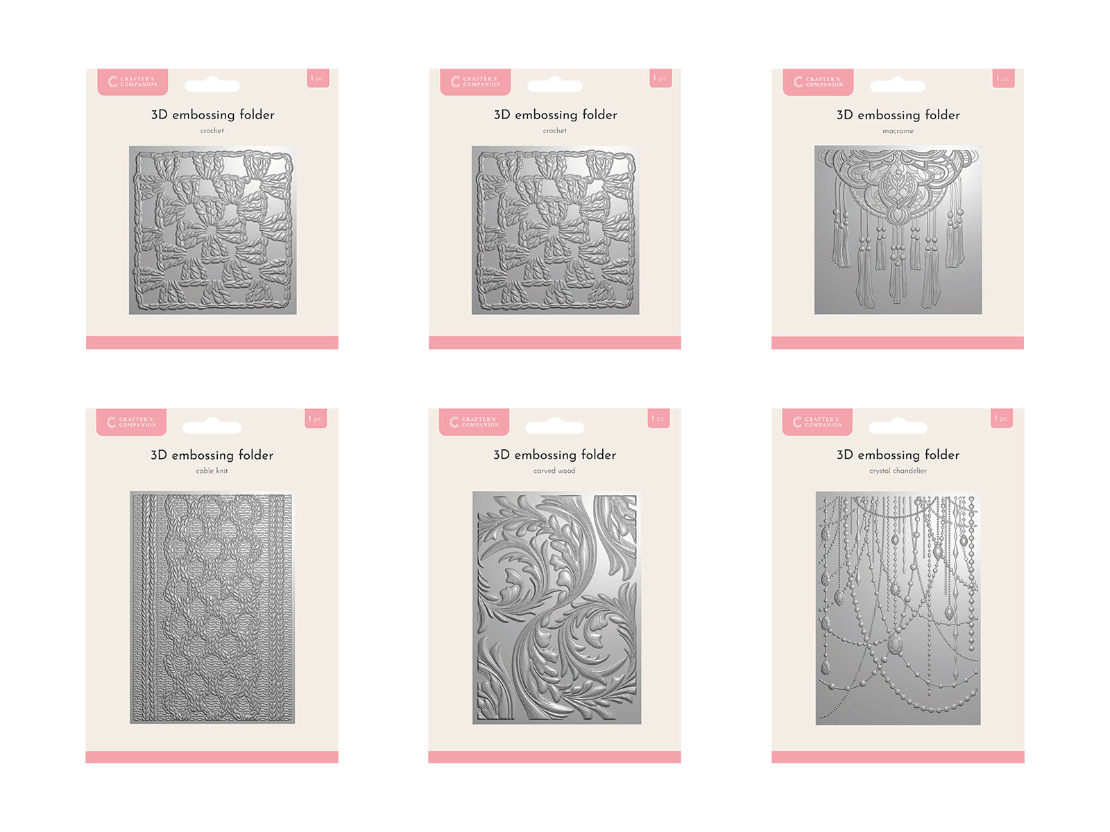 Crafter's Companion Embossing Folder Selection