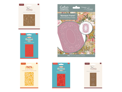 Crafter's Companion Assorted Embossing Folder Collection