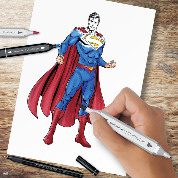 The main Superman image included in the Superman Pro Art Kit