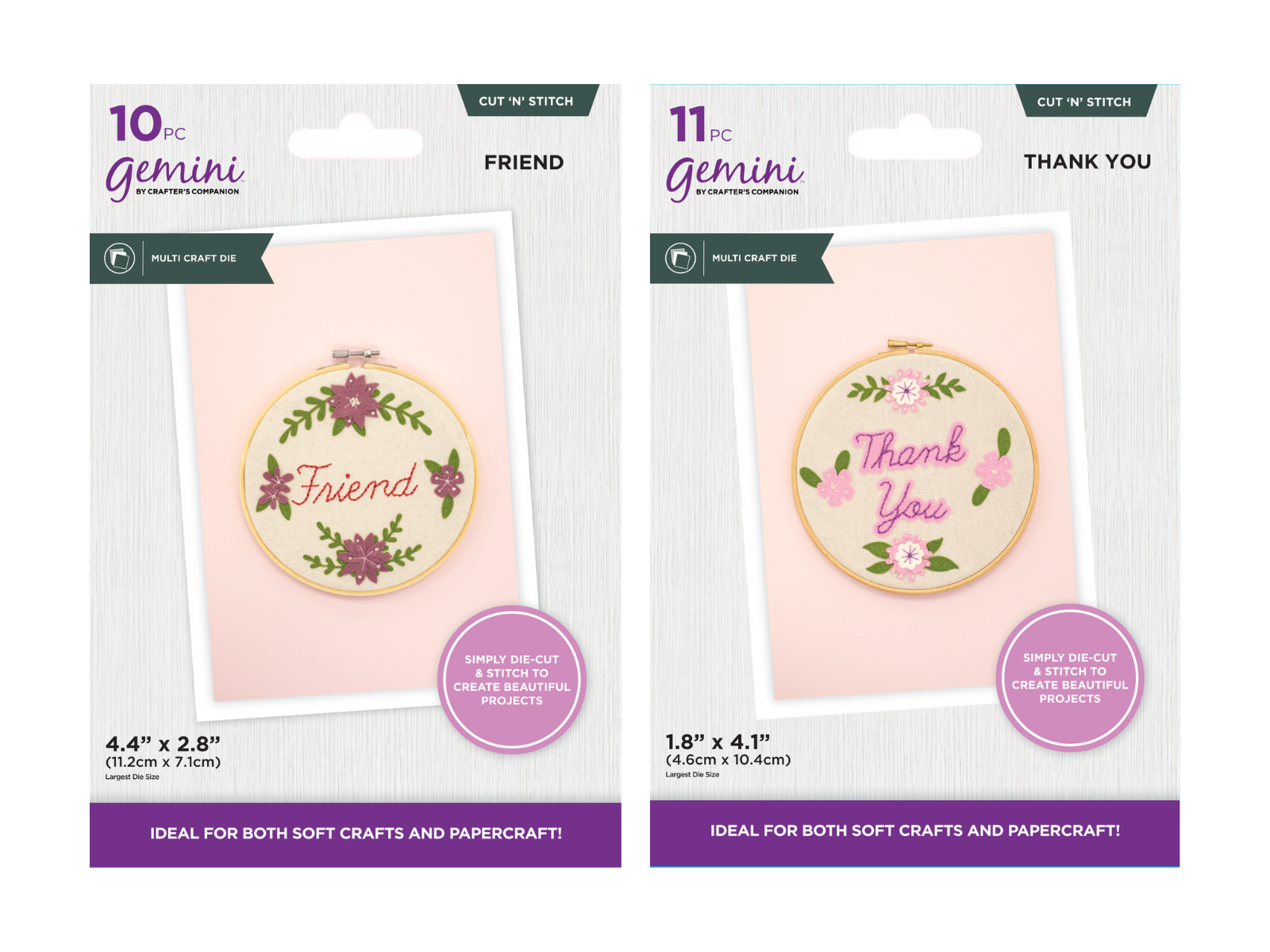 Gemini Cut N Stitch Die Duo